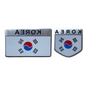 차량용 태극기 튜닝 데코 태극마크 자동차 스티커 데코 차량 기 용 마크