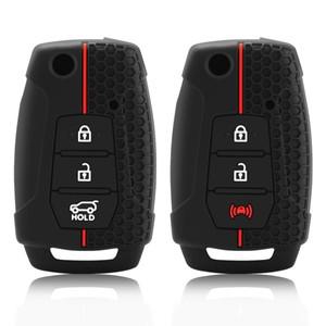 쌍용 티볼리 2020 렉스턴 코란도 C용 키리스 실리콘 자동차 키 커버 케이스 인테리어 액세서리 버튼 3 개
