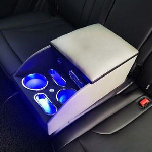 자동차 뒷좌석 팔걸이 LED 수납함 컵홀더 박스 뒷자리 팔받침대 수납 암레스트