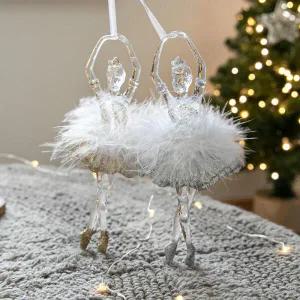 /플라워트리 크리스마스 인형 트리 장식 아크릴 발레리나 18cm