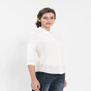 (4color) 여성 7부 단색 블라우스 (B-101M-9) 셔츠 조리복 블라우스 서빙복 조리복 셔츠 셔츠조리복 유니폼 여성셔츠 홀유니폼