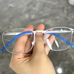 티타늄안경테 2025 뉴 독일 스퀘어 패션 7.5g 아이웨어 브랜드 스크류리스 초경량 남성