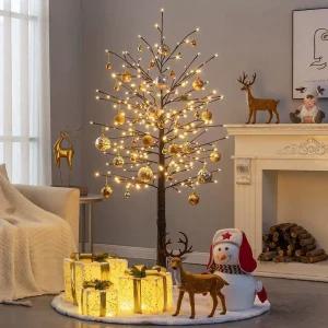 썬디크 크리마스트리 장식 나무 트리 전구 풀세트 거실 호텔 매장 인테리어 가게  스탠드조명