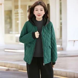 [알트베니] 그린퀼트패딩재킷