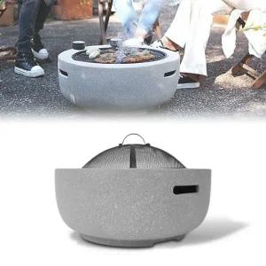 [셀러에이드]야외 정원 캠핑 스톤 숯불 스토브 불멍 바베큐 화로대 대형화로대
