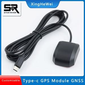 typec gps 모듈 Windows Android USB Type C GPS 수신기 10Hz GLONASS Galileo BeiDou GNSS 안테나 UBX M10