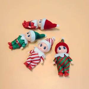 베이비 산타옷 인형 엘프돌 크리스마스 엘프 베이비 엘프 미니 크리스마스 어쳐 관절인형 산타옷 돌