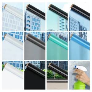 사생활보호 유리창문 암막시트지 단열필름 햇빛차단