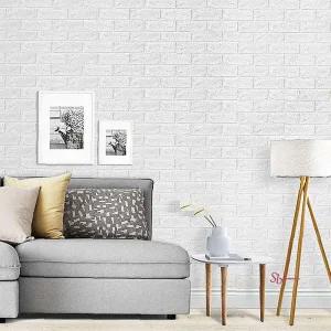 단열벽지 2.5m폼 포인트 벽돌 창호지 접착식 곰팡이 보온 시트 방한 폼블럭 3d폼브릭 무늬jkl374