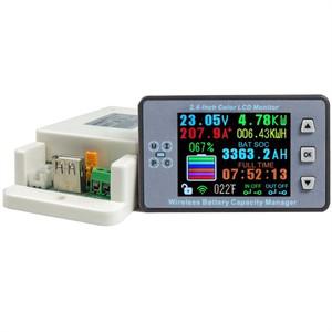 DC 0 ~ 500V 무선 전압 측정기 LCD 태양 전지 충전 Coulometer 전력 검출기 테스터 모니터 전류계 VAC8810F