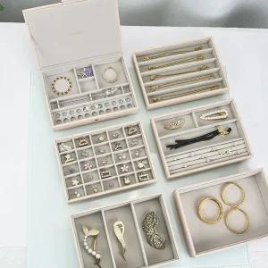 스태커스 보석함 5단 상단 악세사리 미디움 영국 목걸이 예물 여행용 보관함 돌반지보관함