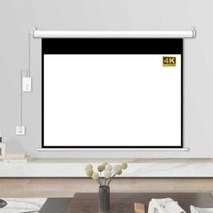 자동 스크린 200인치 전동 강당 리프트 제어 전동막 HD 에키슨 투영막 전동커튼