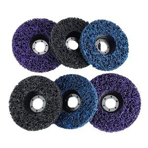 보라색  검정색  파란색 4/4.5/5 인치 나일론 섬유 플랩 연마 휠 디스크 800 그릿 앵글 그라인더 목재 금속