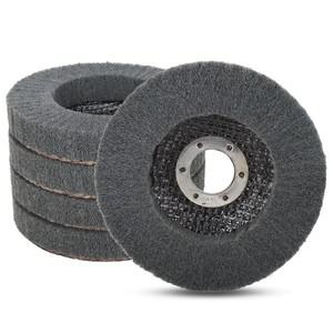 SIFANG 4 인치 2/5/10피스 나일론 섬유 플랩 연마 휠 디스크 목재 금속 버핑 용 앵글 그라인더 800 그릿