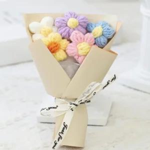 안시드는 니트 졸업식 꽃다발 공연 축하 장미 기념일 꽃선물 부케 발표회 학예회 재롱잔치