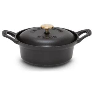 스타우브 원형 빈티지 꼬꼬떼 주물냄비 요리 블랙12cm