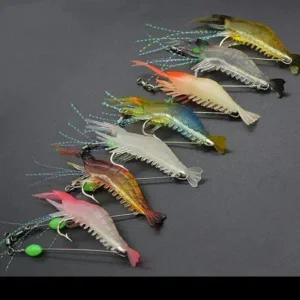 [골드스마일]루어 물고기 바다낚시 가짜미끼 새우 세트 인조미끼