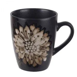 [골드스마일]머그컵 커피잔 머그 음료컵 물 꽃무늬 손잡이 도자기 예쁜컵