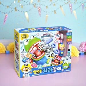 뽀로로 3분 치과놀이 양치놀이 습관 이빨 모형 상한 이빨 뽑기 병원 역할 소꿉 어린이