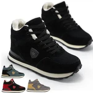 수량한정 V2 dmshoe 남녀공용 논슬립창 가죽 방한털 운동화 스니커즈 방한화 털단화 KA107