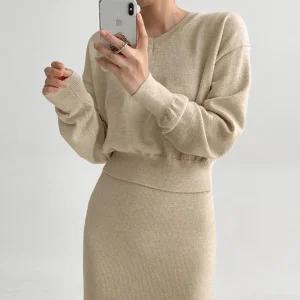 [에이와비] #AWABMADE:_MerryCloset.라떼브이넥니트 -knit/세트가능/2color