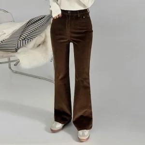 [에이와비] [140.150ver] #AWABMADE:_바이코듀로이부츠컷팬츠 -키작녀/기장선택/2color/3size