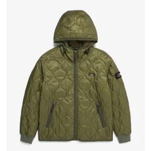 [갤러리아] [광교] 내셔널지오그래픽 배색 포인트 퀼팅 후디 점퍼 N224UPD040