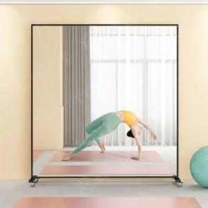 필라테스 요가 거울 연습실 대형 이동식 댄스 전신