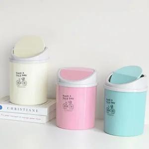 욕실 스윙 휴지통 미니 소형 테이블 주방 스윙 휴지통 거실