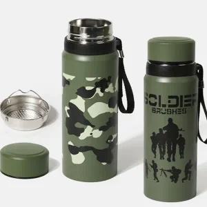 차 망 텀블러 휴대용 차우림 750ml 스테인리스 텀블러 보틀 보냉 보온병 스텐 물통 등산 캠핑 밀폐