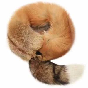 리얼 폭스퍼 목도리 모피목도리 여우털 모피스카프 밍크털