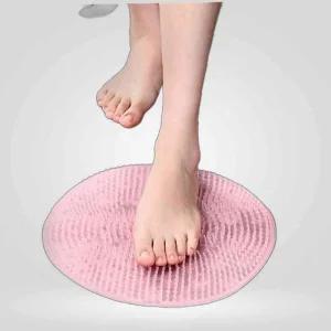 흡착식 원형 발브러쉬 간편발씻기 욕실 바시샤워볼 샤워타올 발매트 때밀이브러쉬