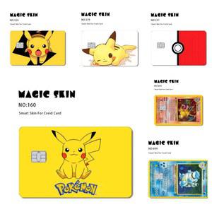 포켓몬 애니메이션 은행 신용 카드 스티커 피카추 Charizard Blastoise 장식 방수 스크래치 방지 스티커