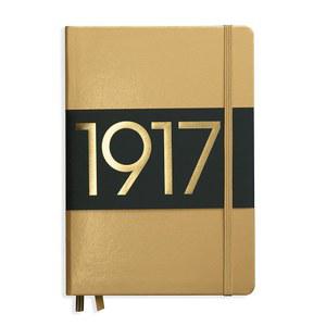 [미국배송] LEUCHTTURM1917 메탈릭 스페셜 에디션 - 중형 A5 일반 하드커버 노트북(골드) 251페이지 번호 부여