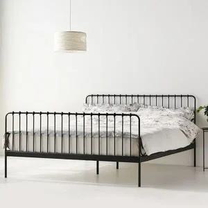 [마켓비]고품질 철제 침대프레임 퀸침대 북유럽 침실인테리어 침대 철제...