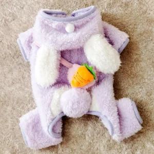 겨울 작업복 슈트 귀여운 개 고양이 의상 동물 잠옷 패션 강아지 반려 애완 치와와 올인원 부드러운