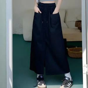 [하프클럽/]여성치마 몸매 40대 보정 롱치마 데이트 편안한 정장