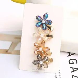 오로라 데이지 미니 집게핀 옆머리 앞머리핀 WFKMXGO