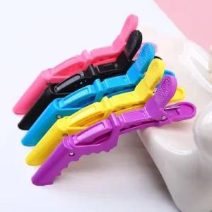 컬러 악어핀 헤어 집게핀 5P 관절 WFKMXRZ