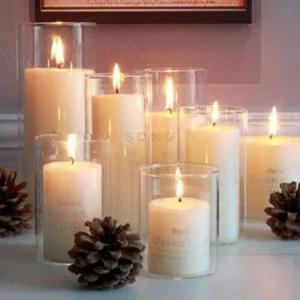 원통유리화병 조화화병 원통화병 오브제화병 유리 디자인화병 15x30cm 화병