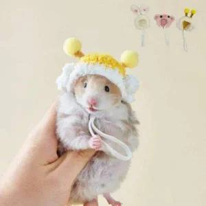 [콩심팥심]햄스터 귀마개 모자 소동물 핸드메이드 촬영용