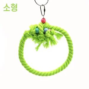 [골드스마일]앵무새 스탠드 링 소형 새장용품 앵새밧줄스탠드 앵새