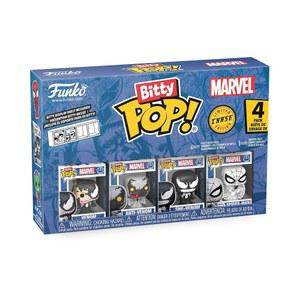 펀코 팝! 비티: 스파이더맨 - 베놈, 안티-베놈, 쉬-베놈, 미스터리 체이스 피규어 - 0.9인치(2.2cm) - 마블 코믹스 수집품 - 스태커블 디스플레이 선반 포함