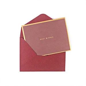 마음 축하 메시지카드 봉투 종이 남색