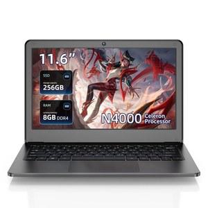 JSHIX Windows 노트북, 인텔 셀러론 N4000 프로세서, 8GB RAM, 256GB SSD, 충전기가 있는 11.6인치 HD 디스플레이, 11 Pro, 비즈니스, 사무실 또는 학생용 노트북