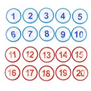 (10P) 원형 번호판 스티커 숫자번호판 사물함