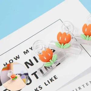 집게 소형 사무용집게 캐릭터 플라스틱 귀여운 1p