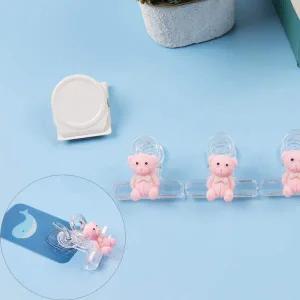 문서집게 캐릭터 사무용 플라스틱 집게 서류 소형 1p