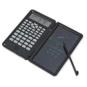 전자 메모패드 계산기 블랙 공학용 스크린 폴딩