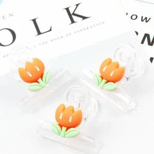 사무용집게 플라스틱 캐릭터 귀여운 집게 소형 1p